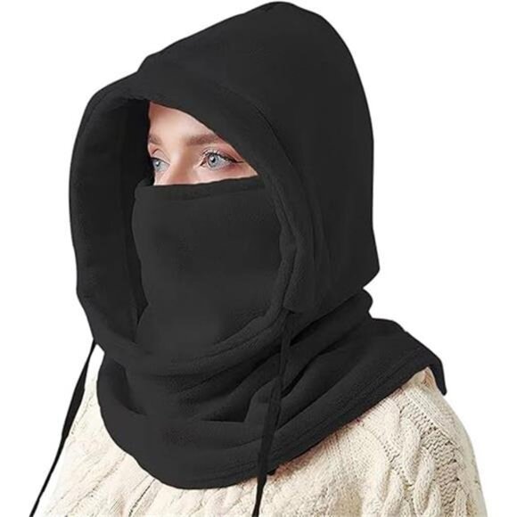 Face Mask Warm Fleece Ski Mask Black - Picture 5 of 5